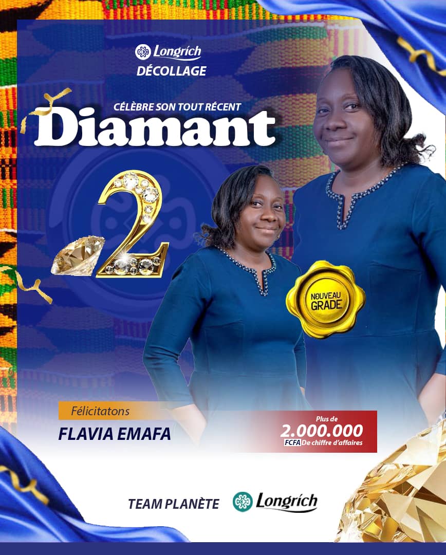 🚨🚨🚨🚨 Longrich-Décollage Félicitations FLAVIA EMAFA